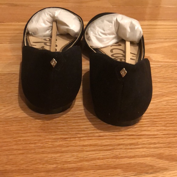 Sam Edelman black suede Rodney d’Orsay flats, size 7.5 wide - Picture 3 of 8